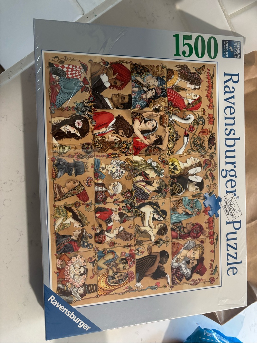 Ravensburger Portrait Collage 1500-Piece Puzzle - Red, Blue, Brown